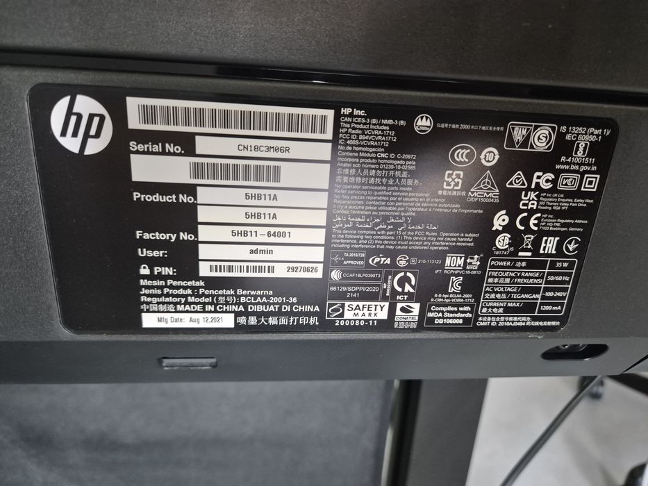 Ploter Hp Designjet T630