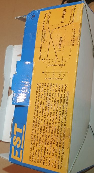 EST-503 6V 1,5A Polski automatyczny prostownik ładowarka akumulatorów