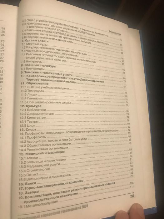 Телефонный справочник руководителя 2005 год