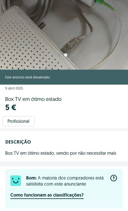 Box TV in excellent condition64739821110530122