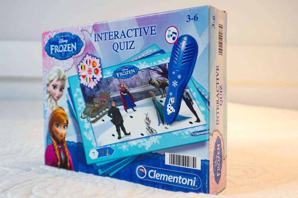 Zabawki interaktywne 2 szt Kraina Lodu Interactive Quiz i Lodowy Pałac