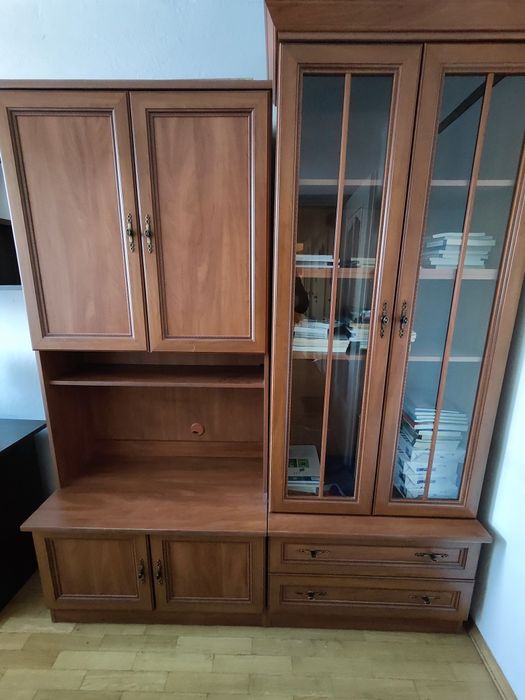 Segment brąz orzech regał półka