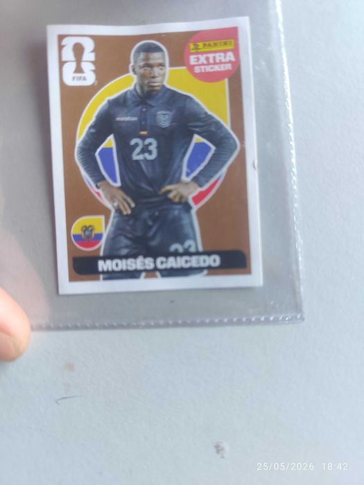 Cromo do mundial 2026 "Moisés caicedo "