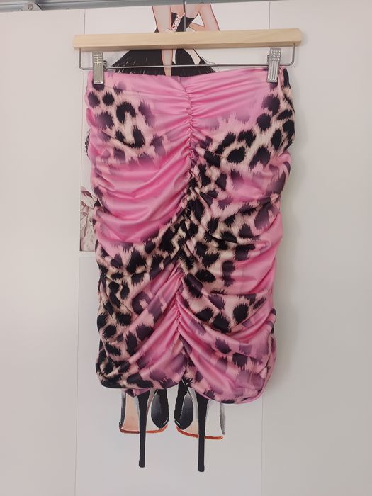 Spódnica damska by me marszczona leopard hit viral style new hot Basic