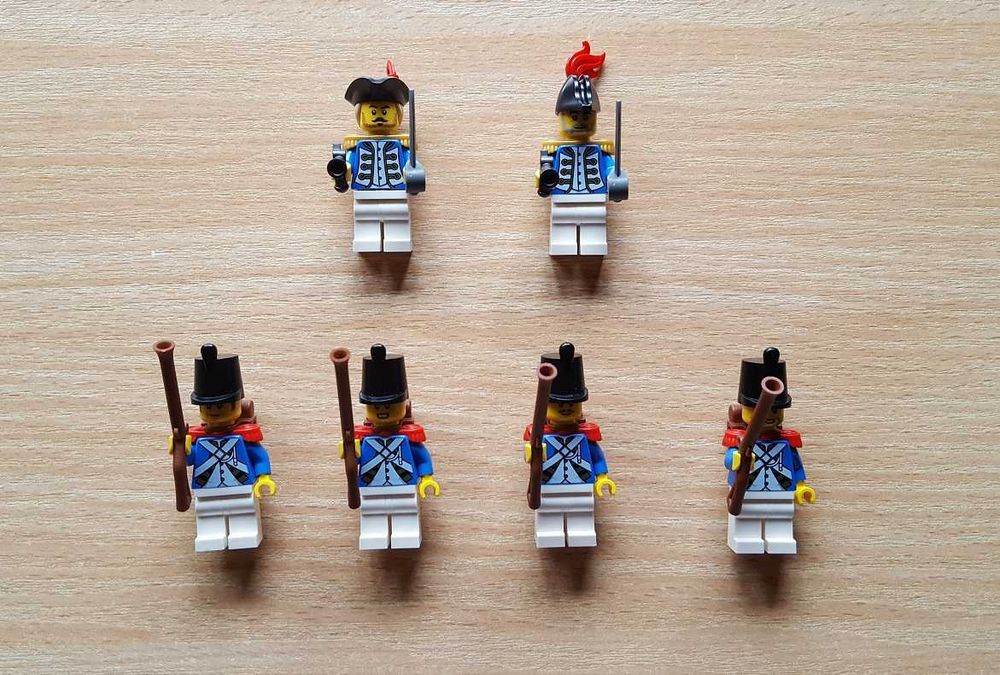 LEGO figurki żołnierze piraci 6x minifigurka pirates, 10320, 21322 NEW