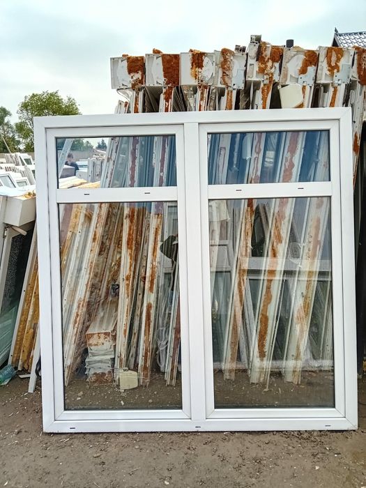 Okno PCV duże 176x178 plastikowe okna do kamienicy DOWÓZ CAŁY KRAJ