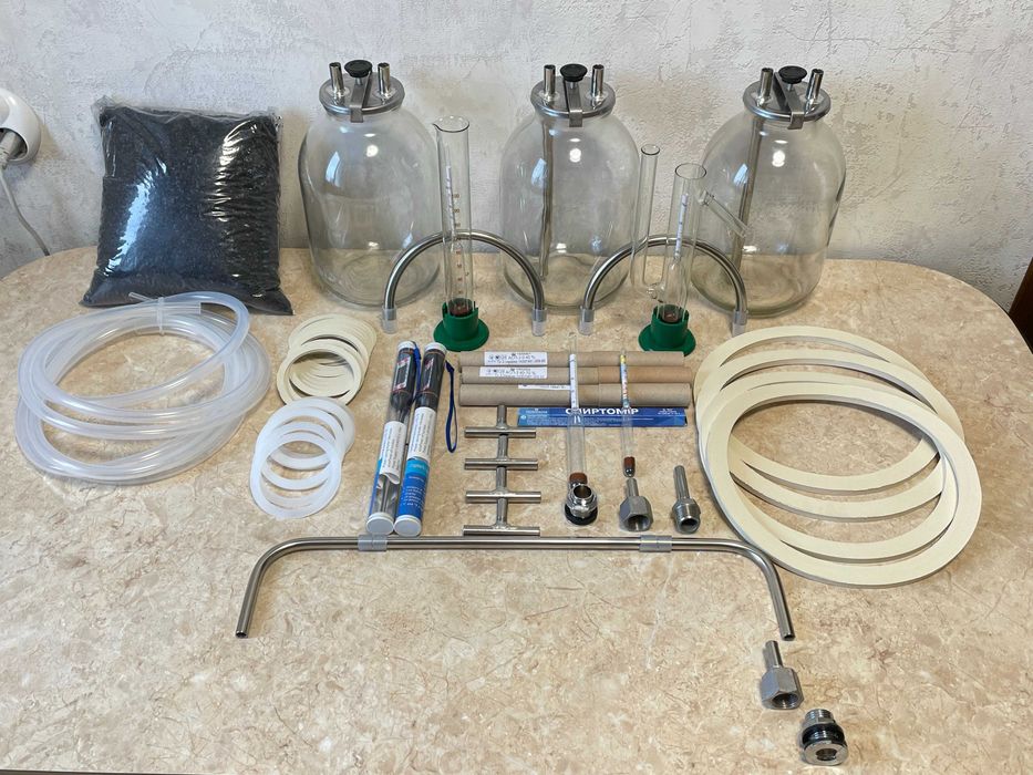 Сухопарник, барботеры трубки 10-12-14-16. Прокладки, спиртомеры и т.д.