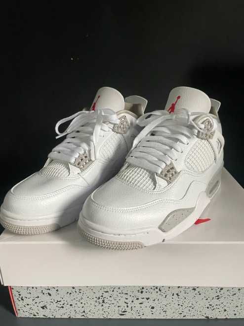 Nike Air Jordan 4 Retro White Cement  42
