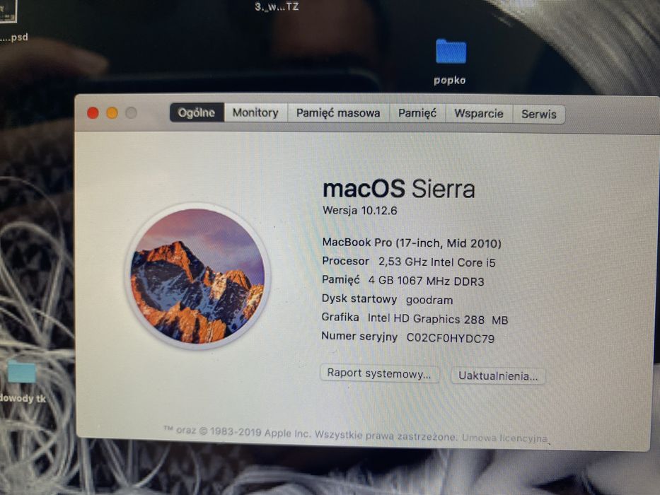 MacBook Pro 17 cali i5 mid.2010