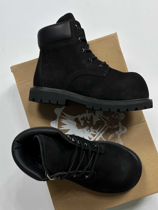Black 8 boots black черевики чоботи чорні ботинки черные laces 41 43