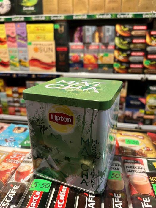 Пустые банки, металлические , чай,