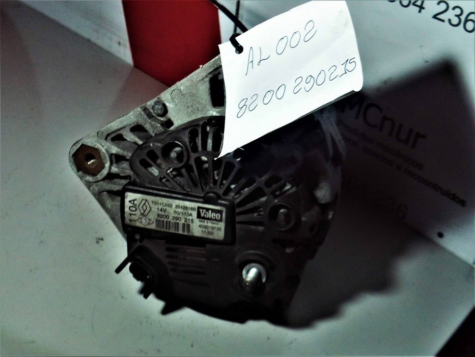 Alternador Usado Renault. Scenic | Megane | 110Amp | Ref. 8200290215 |