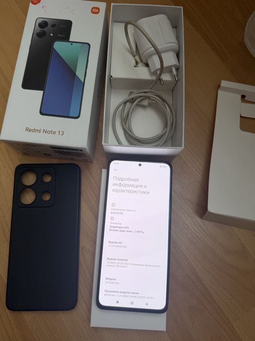Xiaomi Redmi Note 13 6+6/128 Стан НОВОГО, Комплект на фото, наложка присутня