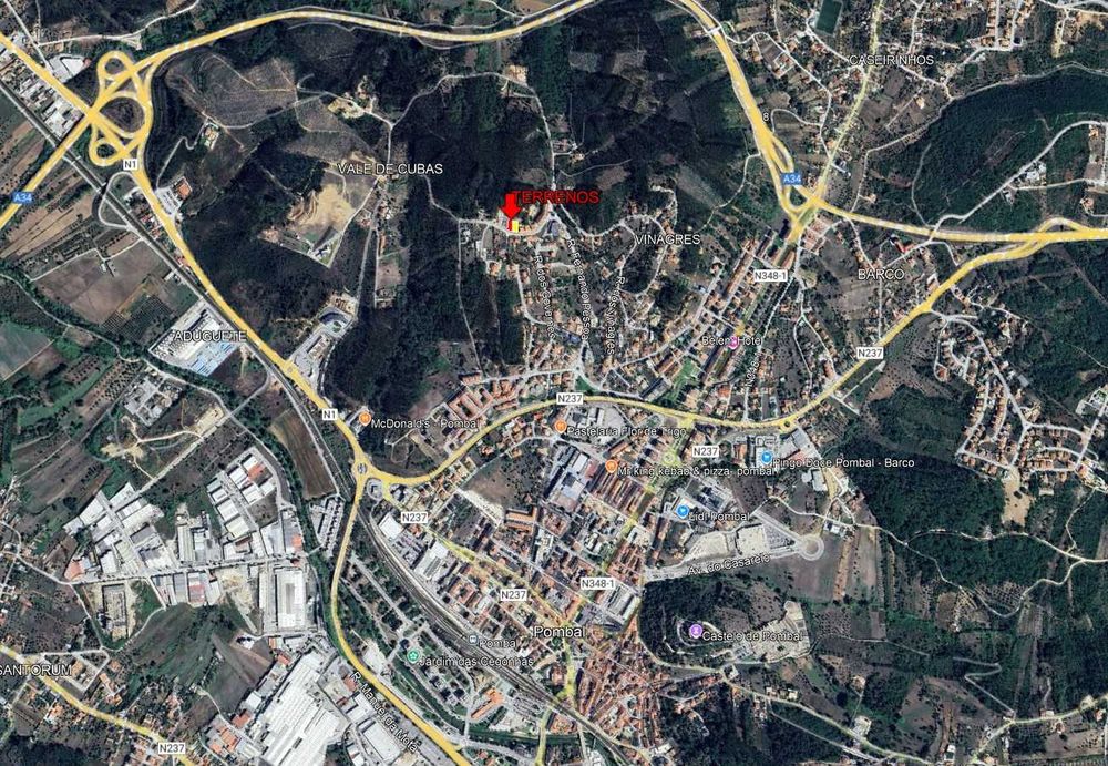 Vendo 2 terrenos em pombal na zona dos governos com 600 m2 cada