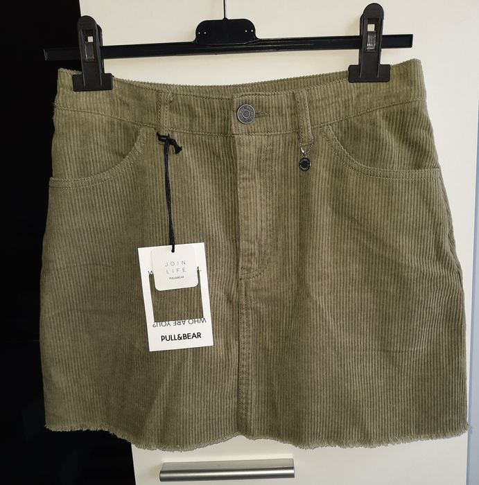 Spódnica sztruksowa pull&bear / r. S