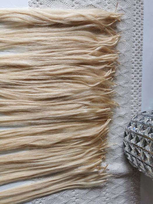 J.nowe włosy blond słowiańskie 50 cm