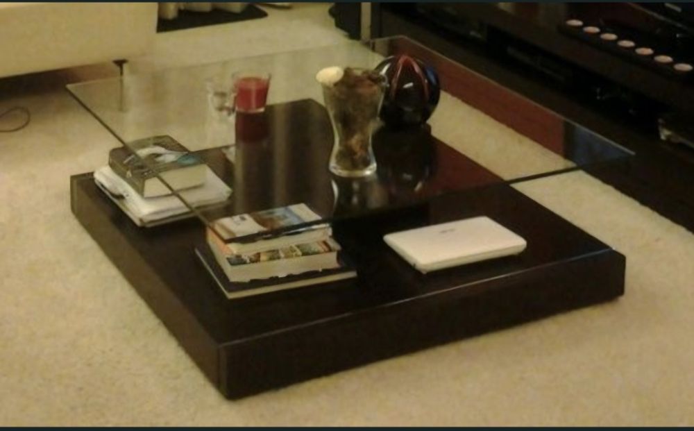 Mesa de centro Tampo de vidro