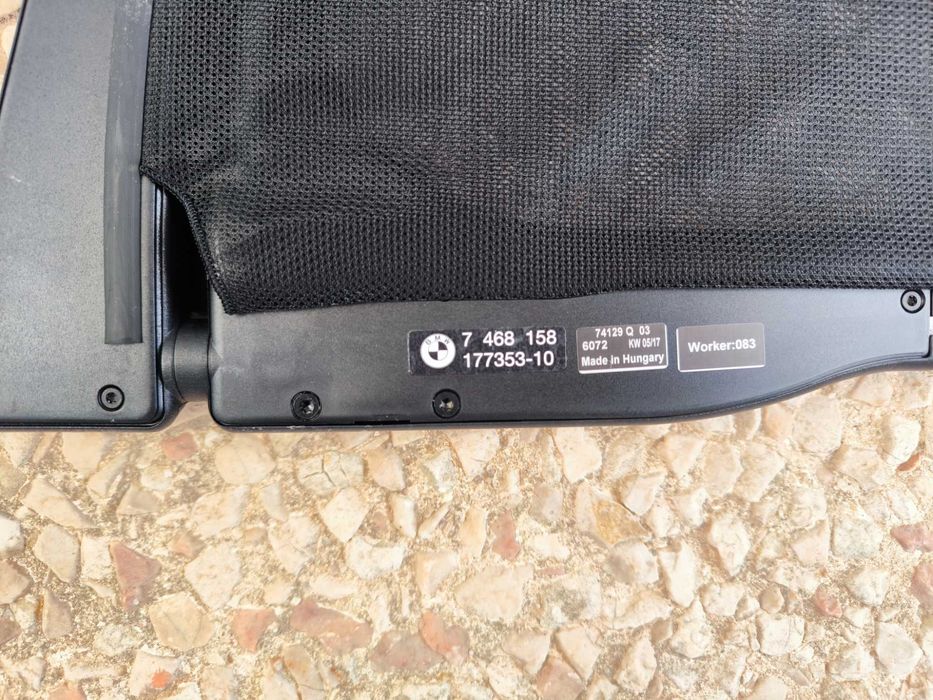 BMW Série 2, 218 D, Cabrio 2014-2021 DEFLETOR DE VENTO E BOLSA - Peça genuina - Ótimo estado