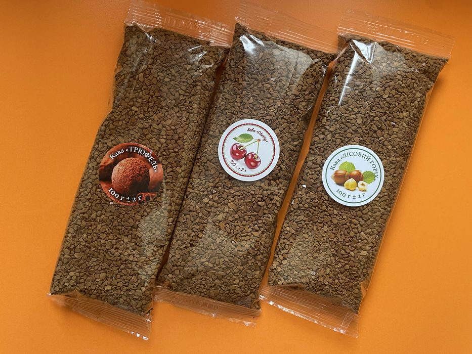 Кава розчинна сублімована ароматизована. Бразилія. Найкраща якість.