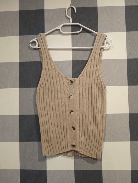 Nowa beżowa bluzeczka z guzikami Primark, rozmiar 42!