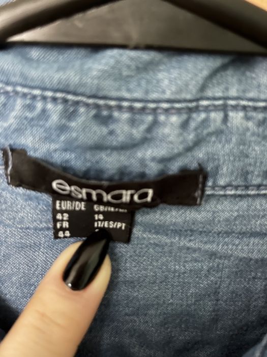 Sukienka „jeansowa” kieszenie pasek r.42 esmara NOWA
