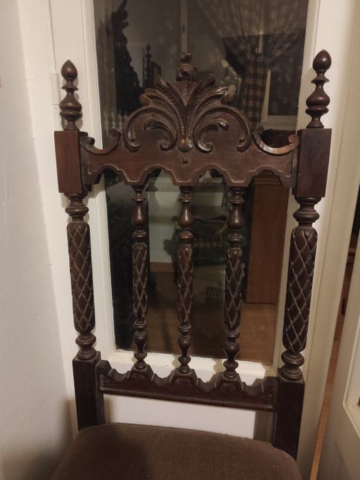 Conjunto Moveis Antigos Mogno Escuro