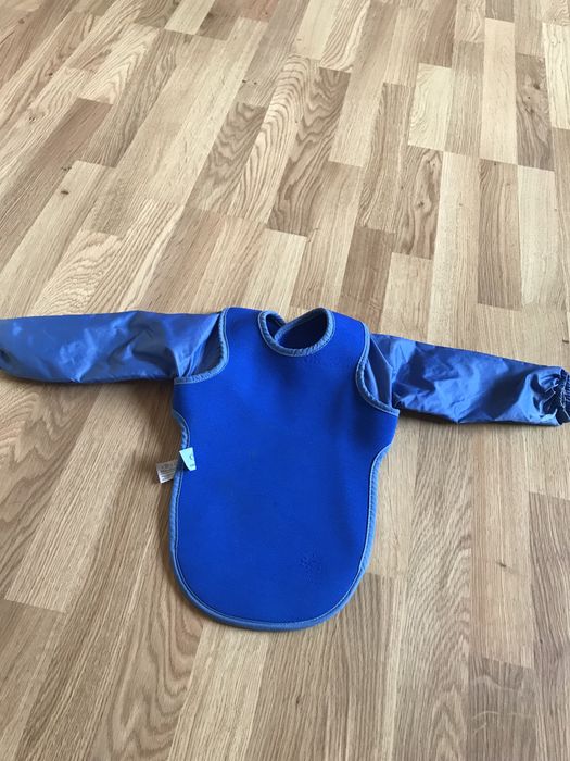 Дитячий фартух з довгим рукавом для годування