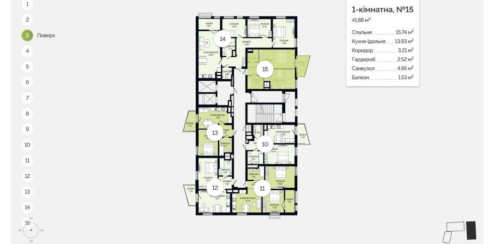 Продаж дешевше від забудовника 1кім. квартири в ЖК Viking Hills по вул. Щурата