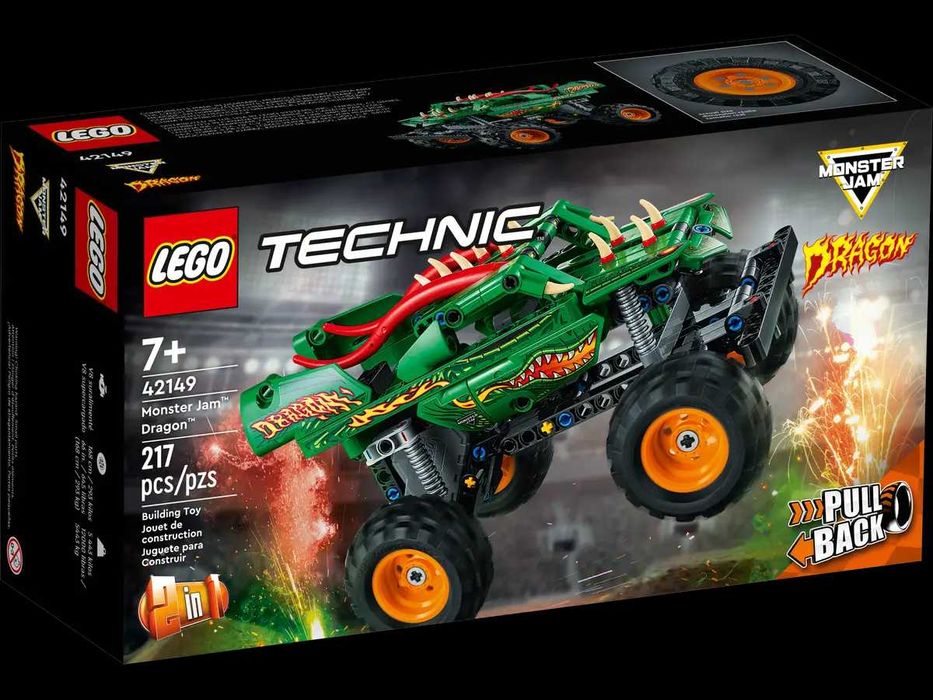 Авто конструктор LEGO Technic Monster Jam Dragon 42149