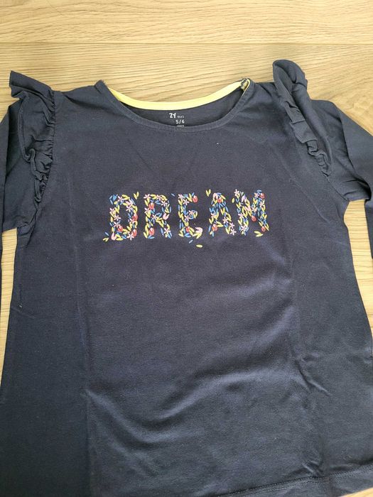 T-shirts manga comprida, menina, tamanho 5/6 anos