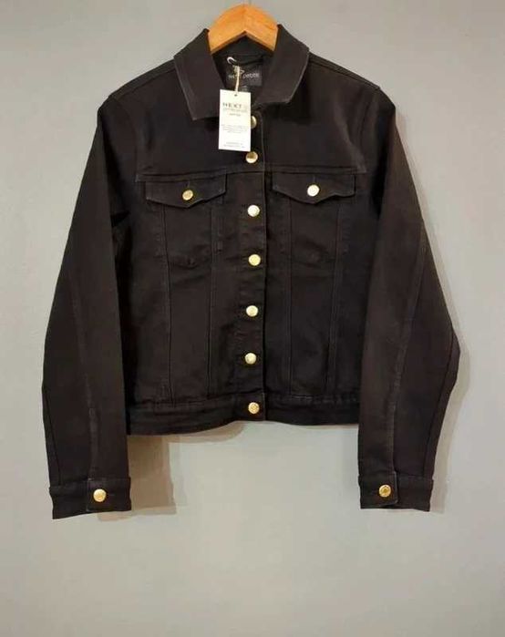 Next czarna jeansowa kurtka damska 44 petite