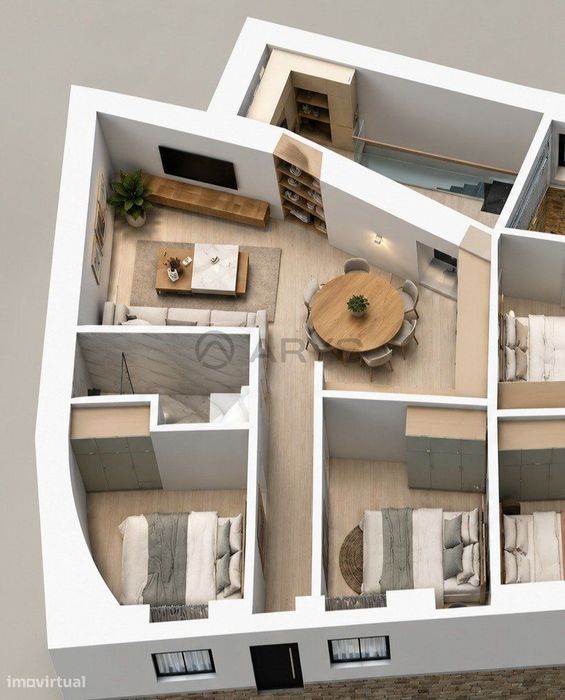 Moradia T2, totalmente renovada, em Santa Lucrécia de Algeriz, Braga.