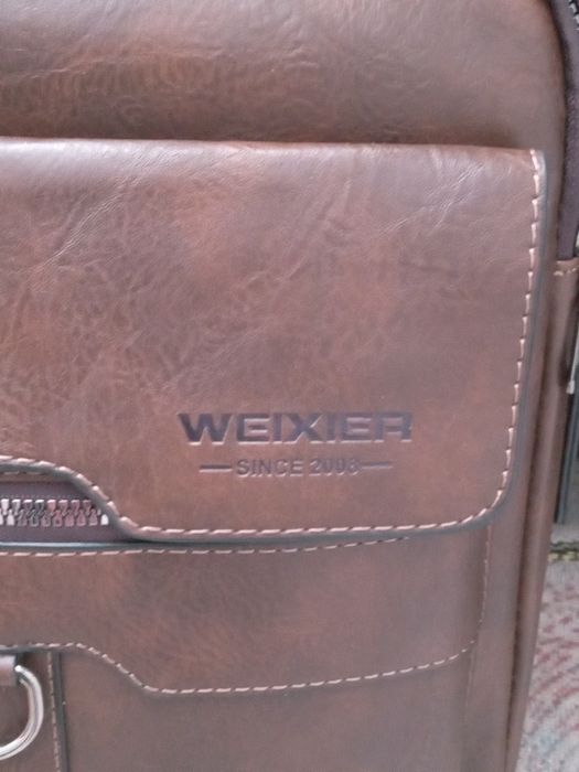 Нова шкіряна чоловіча сумка