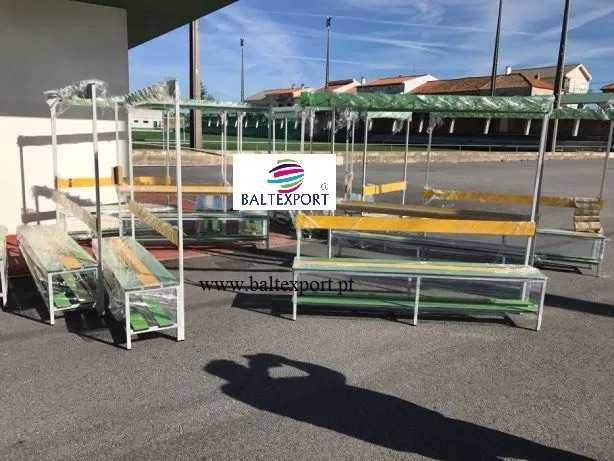 Banco Balneário Corrido Escola Ginásio Vestiário Madeir Pinho Fenólico