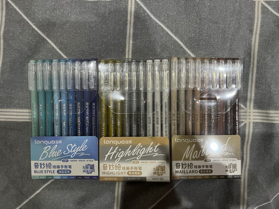 Акрилові маркери та гелеві ручки languo
