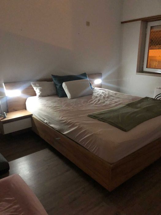 Quarto Completo - Cama, Cabeceira, Mesa de Cabeceira, Cômoda, Colchão