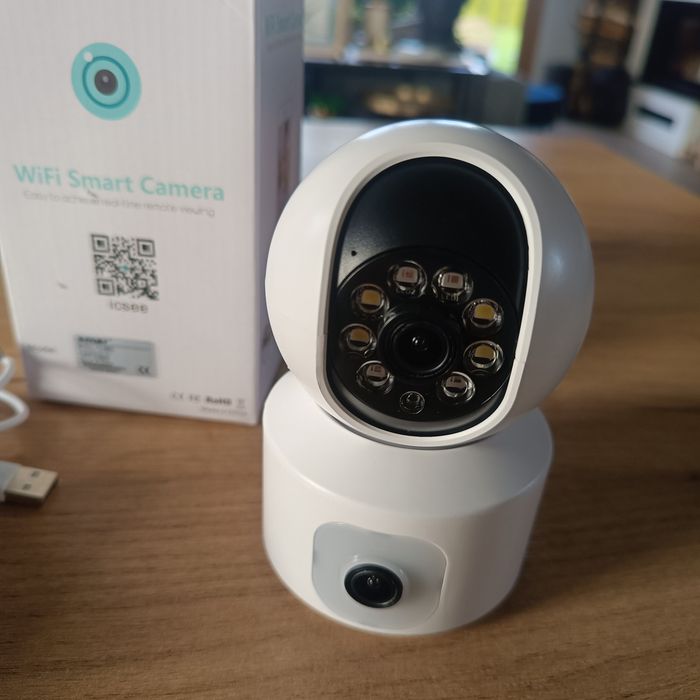 Kamera wifi 6Mpx dwa obiektywy niania ICSEE