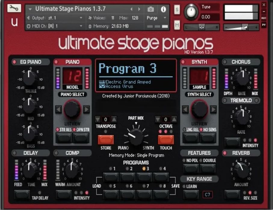 Livraria de Samples Kontakt Ultimate Stage Pianos HD