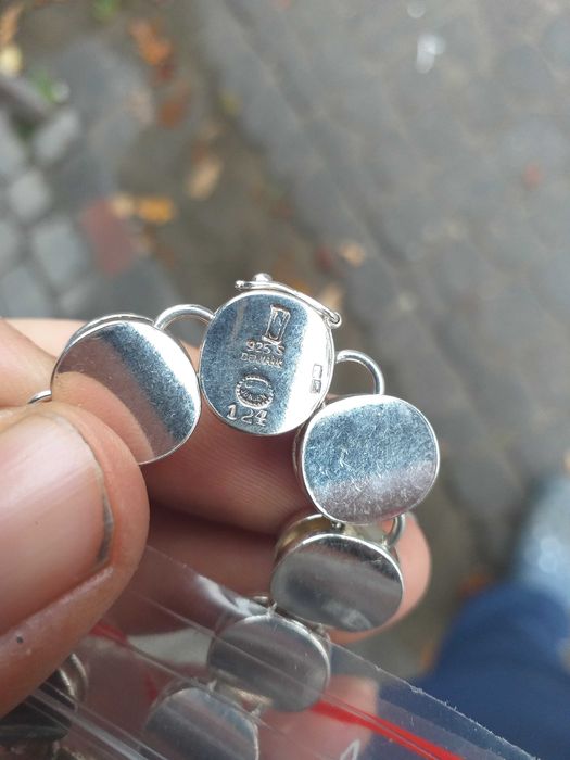 Naszyjnik Georg Jensen nr 124 autorstwa Nanna Ditzel.Srebro 925.