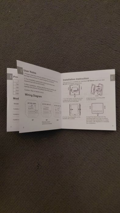 Beok tgr85 - smart room termostato (com selos) novo, ainda embalado