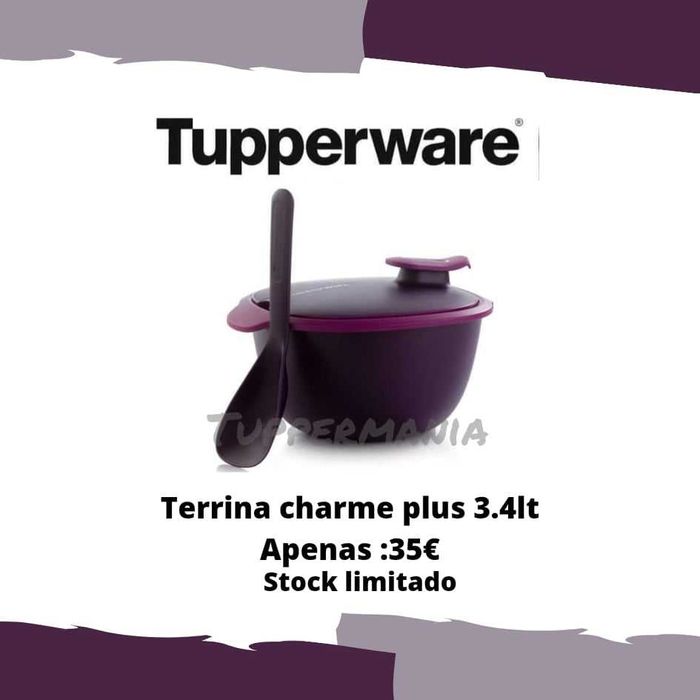 Artigos tupperware em promoção