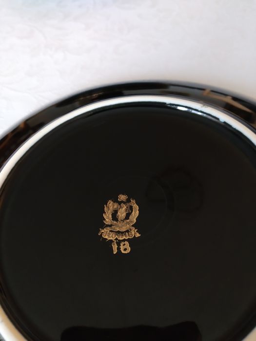 Garnitur do ciasta Tułowice 5+1, porcelanowy, z PRL-u