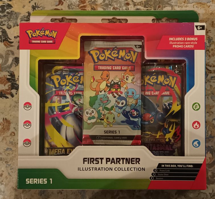 Pokemon First Partner Illustration 3 x Promo