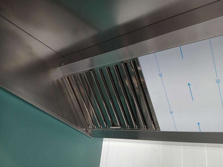Hotte Coifa Inox com filtros para restaurantes