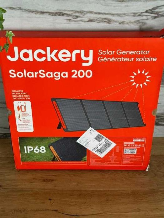 Painel solar portátil Jackery SolarSaga 200W novo