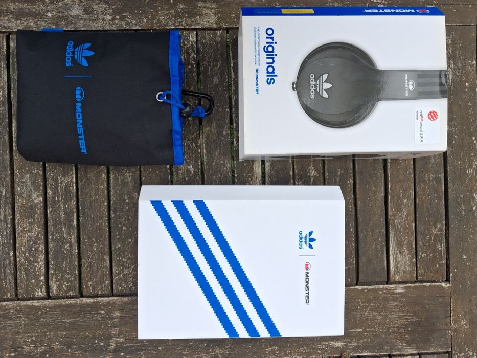 Caixa e bolsa originas headphone monster adidas
