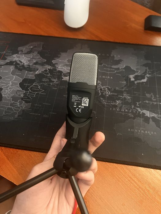 Микрофон для пк с подставкой Esperanza EH182 Black