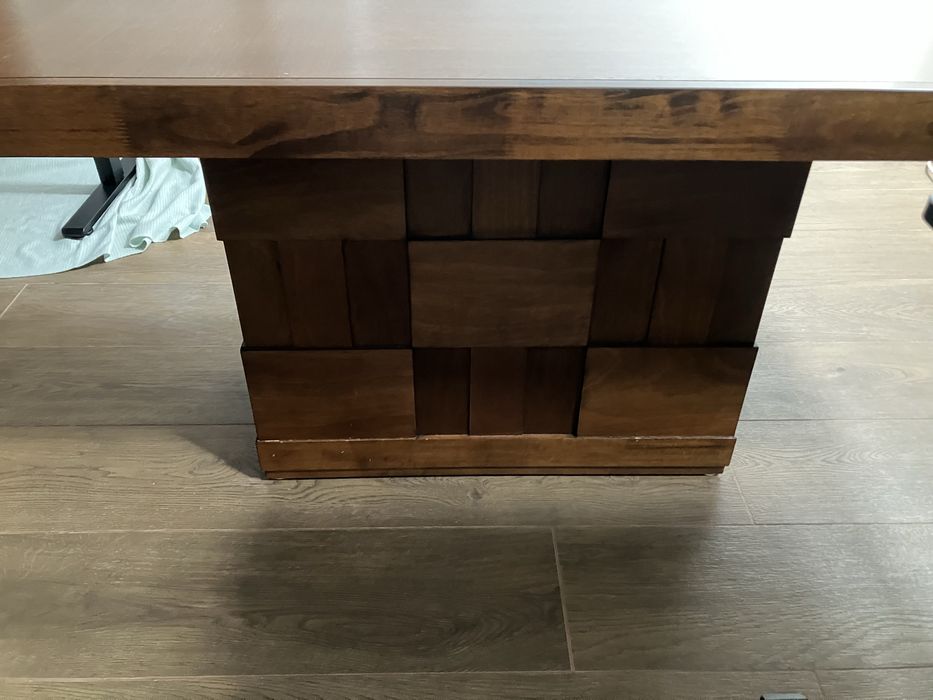 Conjunto de mesa de jantar Área  + 6 cadeiras – design premium – 180 × 90 cm