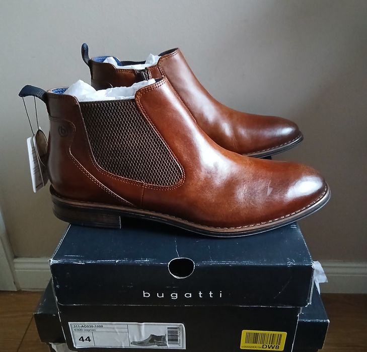 -50% Sztyblety skórzane Bugatti. R. 44 i 43.