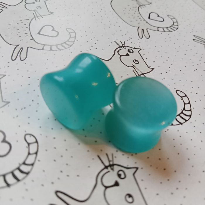 Tunele plugi turkusowe 13 mm